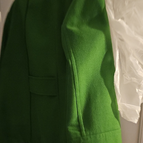 Calvin Klein Vibrant Green Pea Coat - Picture 4 of 4